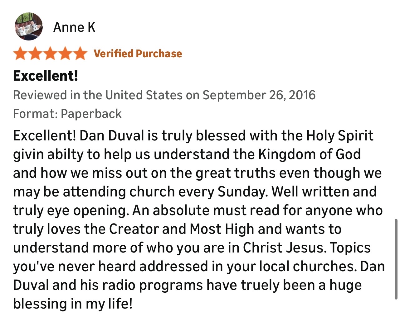 Ann K.'s testimonial